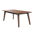 Eenvoudige Eiken Houten Eettafel met Slanke Poten