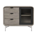 Moderne Kast met Drie Lades en Glazen Deur - Strak Design en Functionaliteit