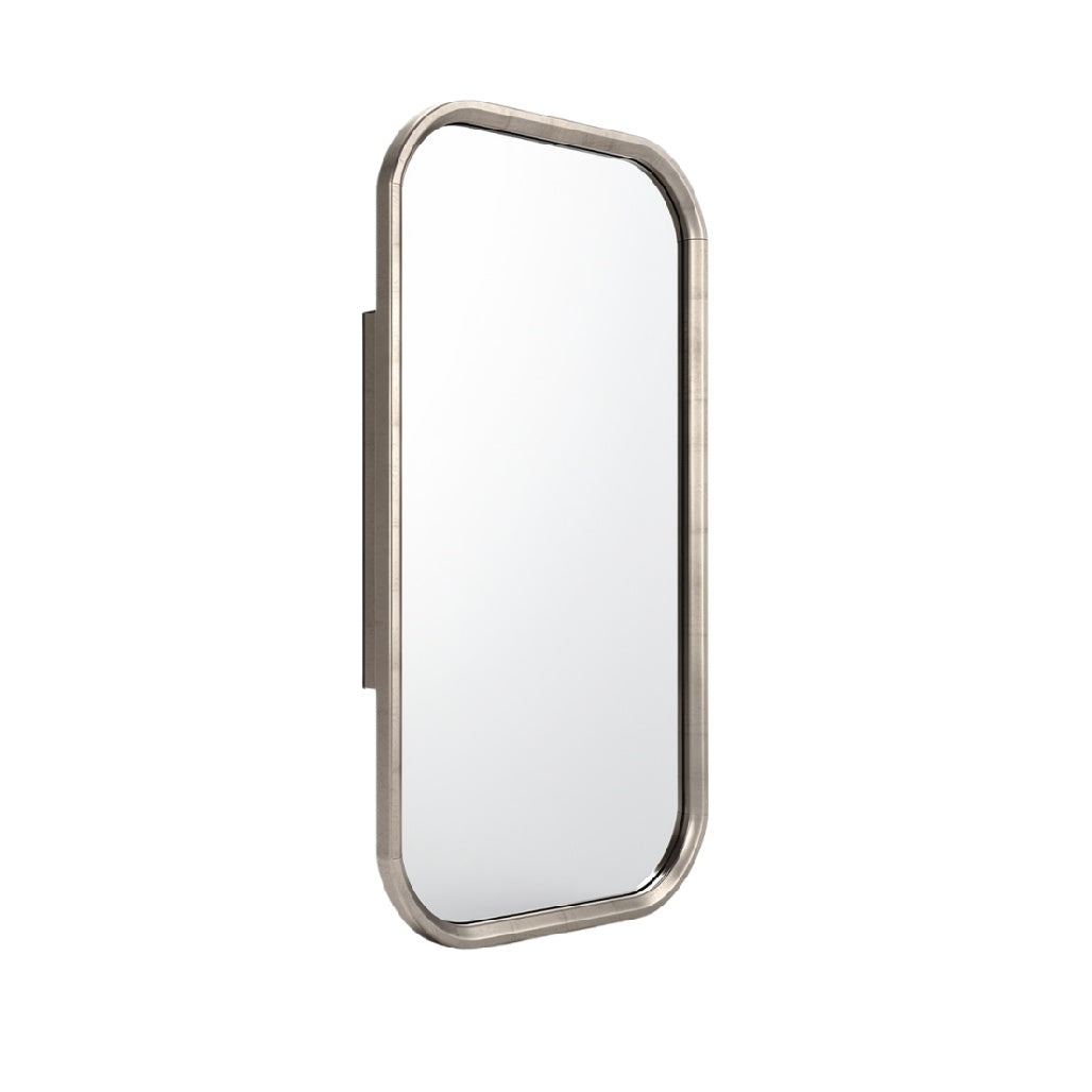 **Moderne Ovale Spiegel met Metalen Lijst**